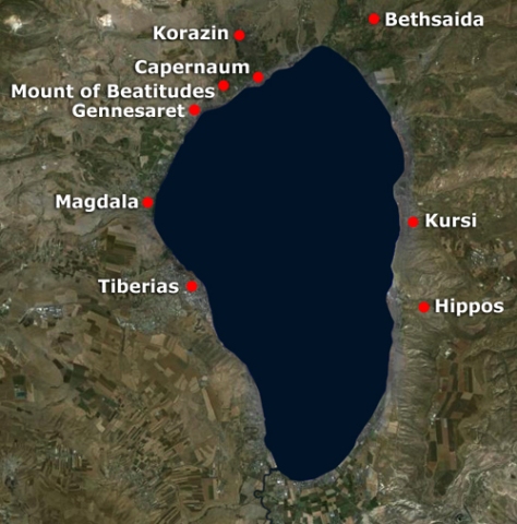 Map 11 - Sea of Galilee Towns